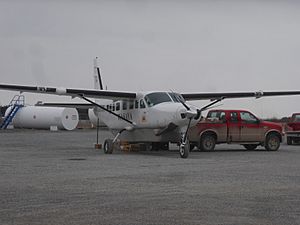 Wasaya Airways plane at KI (Big Trout Lake)