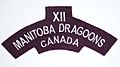 XII Manitoba Dragoons Shoulder Flash