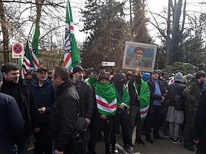 Митинг в Страсбурге в память депортации чеченцев и ингушей (1)