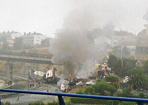 Accidente ferroviario de Angrois cerca de Santiago de Compostela - 24-07-2013
