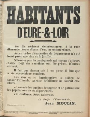 Affiche Préfet Jean Moulin Eure et Loir .img