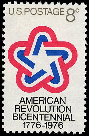 American Revolution Bicentennial 8c 1971 issue U.S. stamp