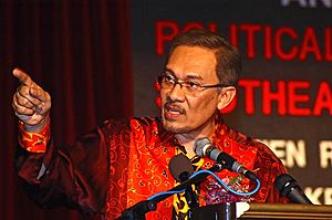 Anwar Ibrahim speaking