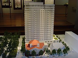 Architectural model condo highrise