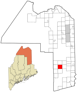 Location of Dyer Brook, Maine