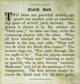 Black Man – Game description from 1902