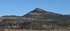The Cabezo de las Cruces, a 1,710 m high summit located close to Cortes de Arenoso in the border with Aragon