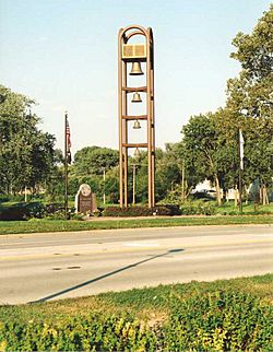 Bell tower in Rolling Meadows