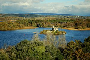Castle Island in Lough Key Forest Park