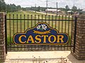 Castor, LA, entrance sign IMG 1614