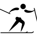 Cross country skiing pictogram