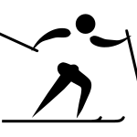 Cross country skiing pictogram.svg