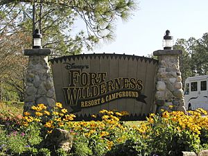 Disney's Fort Wilderness Resort and Campground sign