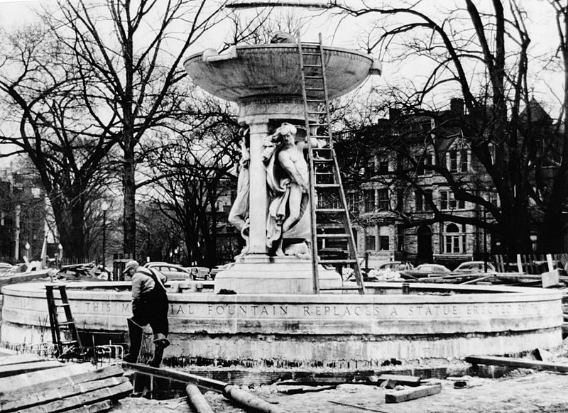 Dupont Circle Fountain installation