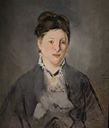 Edouard Manet Full-face Portrait of Manets Wife