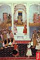 Emperor Shah Jahan and Prince Alamgir (Aurangzeb) in Mughal Court, 1650