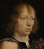 Gerard David selfportrait in The Virgin among the Virgins