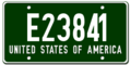 Germany occupation 1947 license plate graphic