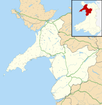 Location map of Gwynedd as a principal area