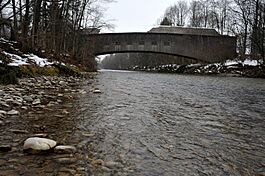 Wooden bridge of Hasle-Rüegsau near Hasle