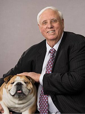 Jim Justice and Babydog, 2025 (cropped)
