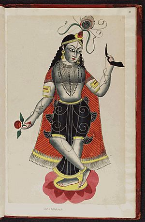 Kalighat pictures Indian gods f.18