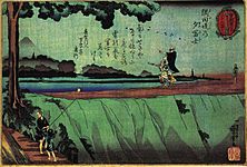 Kuniyoshi Utagawa, Mt fuji from Sumida