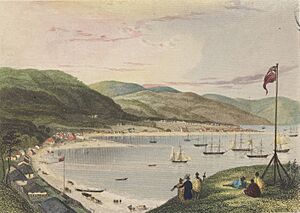 Lambton Harbour, Wellington, New Zealand c 1840