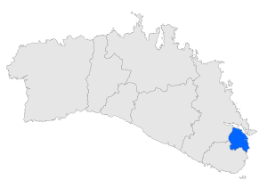Location of Es Castell in Menorca