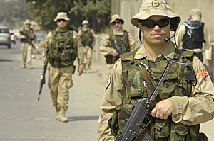 Macedonian Soldiers in Kabul