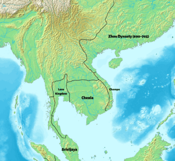 Mainland Southeast Asia in 700 CE
