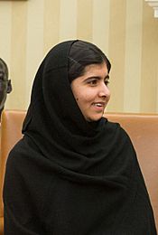 Malala Yousafzai at Oval Office 2013 cropped