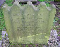Mary Morison's grave - back