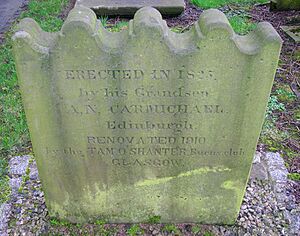 Mary Morison's grave - back