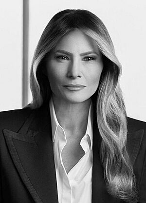Melania Trump’s Official White House Portrait (2025) (much further cropped).jpg