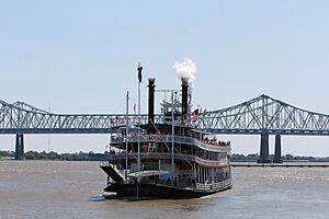 Mississippi River in Louisiana Steamboat Natchez