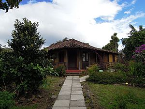 Adobe home and gardens of former president Alfredo Gonzalez Flores at the Popular Culture Museum in Santa Lucía district.