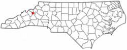 Location in North Carolina