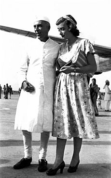 Nehru with Pamela Mountbatten