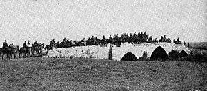 New Zealand Mounted Rifles cross Yebna Bridge (Powles p.146)