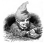 A nisse as stable-boy.