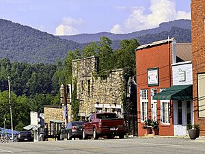 North Main Street in downtown Robbinsville, North Carolina 01