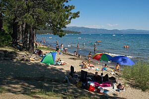 North Tahoe Beach in Tahoe Vista, 2011