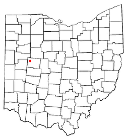 Location of Lewistown, Ohio