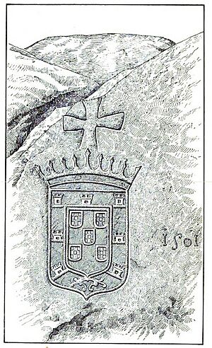 Portuguese inscription in Colombo, 1501