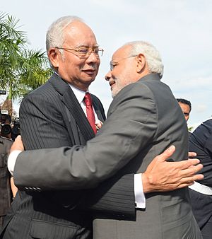 Prime Minister Narendra Modi with PM Najib Razak of Malaysia (3)