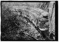 REMAINS OF FOUNDATION. - Rock Run Furnace and Town, County Road 12, Rock Run, Cherokee County, AL HAER AL-193-7