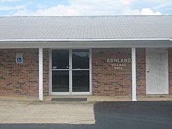 Ashland Village Hall is located next to the United States Post Office building