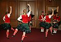 Royal Military College of Canada scottish highland dancers, piper, drummers