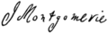 Signature of John Montgomerie